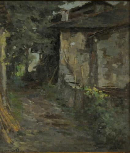 Ercole Magrotti, 1890 - 1967 | Senza titolo • Olio su tavola 24 x 26 cm