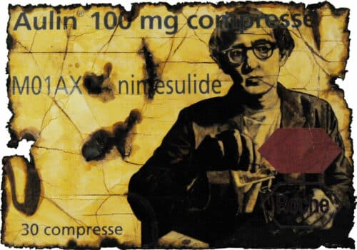 Andrea Francolino, 1979 | Woody Aulin (compresse) • Tecnica mista 100 x 70 cm • 2009